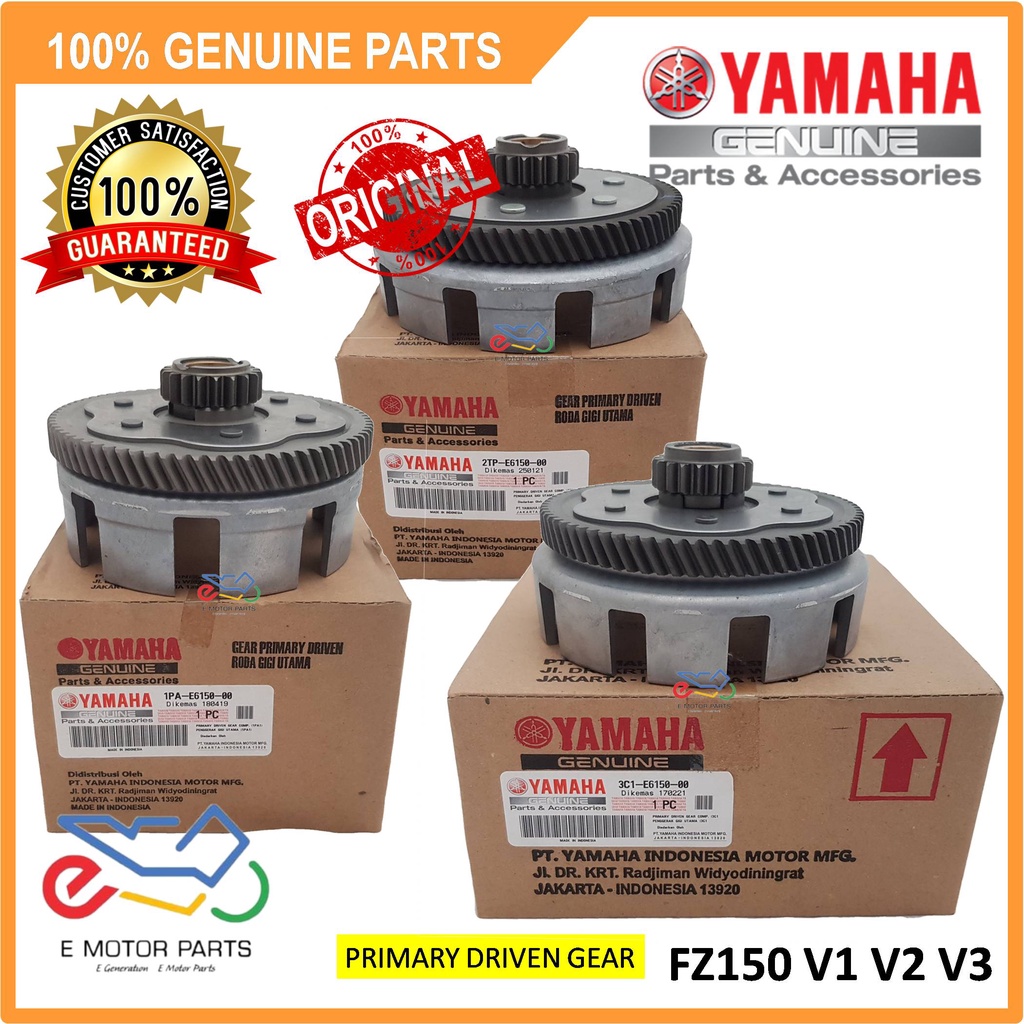 FZ150 V1 V2 V3 PRIMARY DRIVEN GEAR ASSY FZ CLUTCH GEAR MANGKUK CLUTCH YAMAHA - 3C1 / 1PA / 2TP-E615-