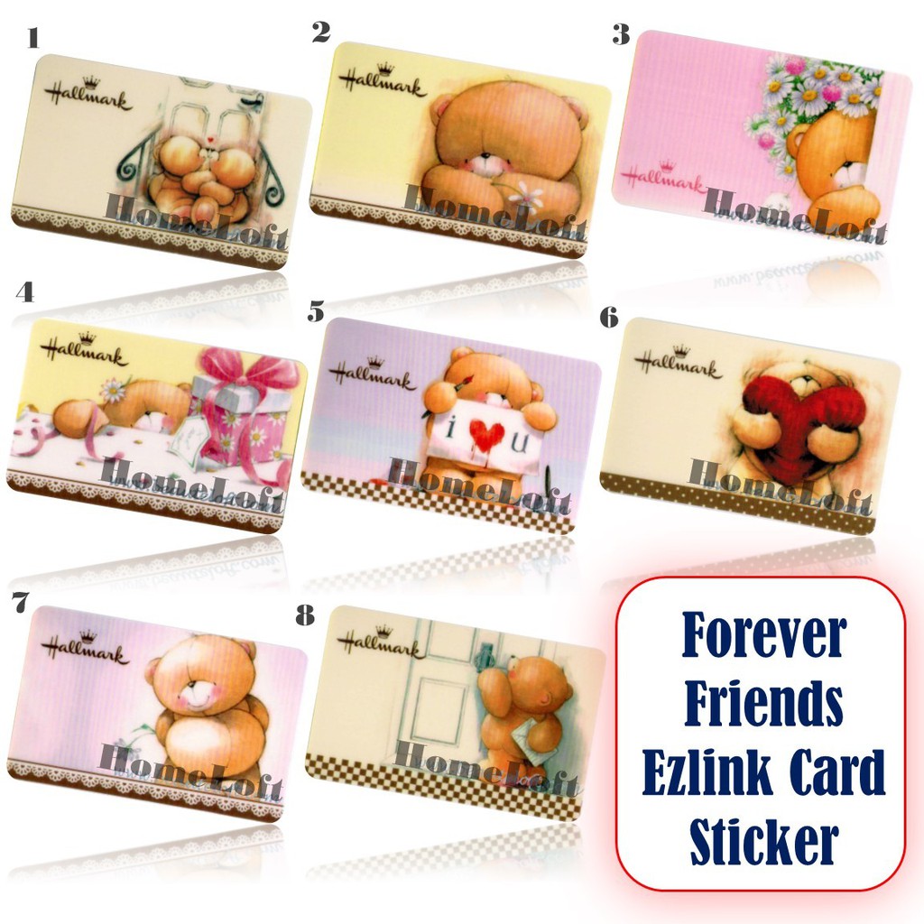 สติ๊กเกอร์การ์ด Ezlink Forever Friends