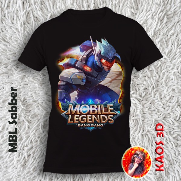 MBL Sabber เสื้อยืดสําหรับเด็กและผู้ใหญ่ / เสื้อยืดเกมตํานานมือถือ รุ่น Unisex