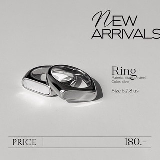 Silver Ring No.10 (White)