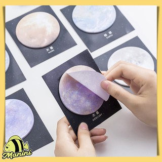 MANINI Creative Planet Series โพสอิท Post-it สมุดฉีกแบบกลมฉีกออก