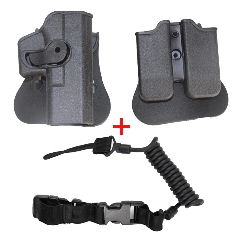 Tactical Gun Holster Fit for Glock 17 18 22 21 23 Airsoft Pistol Holster With Gun Sling Military Gun Accessories
