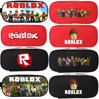 Roblox Minecraft กระเป๋าดินสอ กระเป๋าเครื่องเขียน กระเป๋าสตางค์ ผ้าแคนวาส มีซิป ลายการ์ตูนอนิเมะ สําหรับนักเรียน