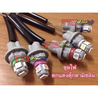 ไฟตกแต่งตุ๊กตามิชลิน ไฟใส่ตุ๊กตามิชลิน ไฟ Led 12V/24V (ไฟ 1 หลอด + ขั้ว 1 ชิ้น)