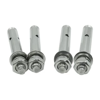 🙏ชุด 4 ตัว🙏พุกสแตนเลส เกรด304 ขนาด 6,8,10 มม. Nuts & Washers Expansion Screw Bolts Stainless Steel