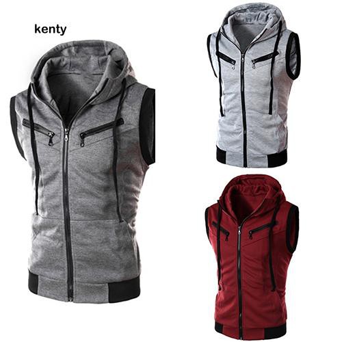 kt เสื้อกั๊กแฟชั่นชายมีหมวกรัดรูป ราคา ถูกที่สุด ดีลบีเคเค