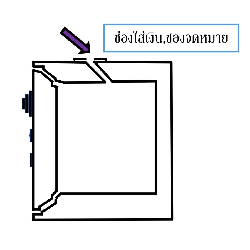 ตู้เซฟเจาะรู  leeco ตู้เซฟนิรภัย รุ่น NSST น้ำหนัก 53 kg. - รูปที่ 5