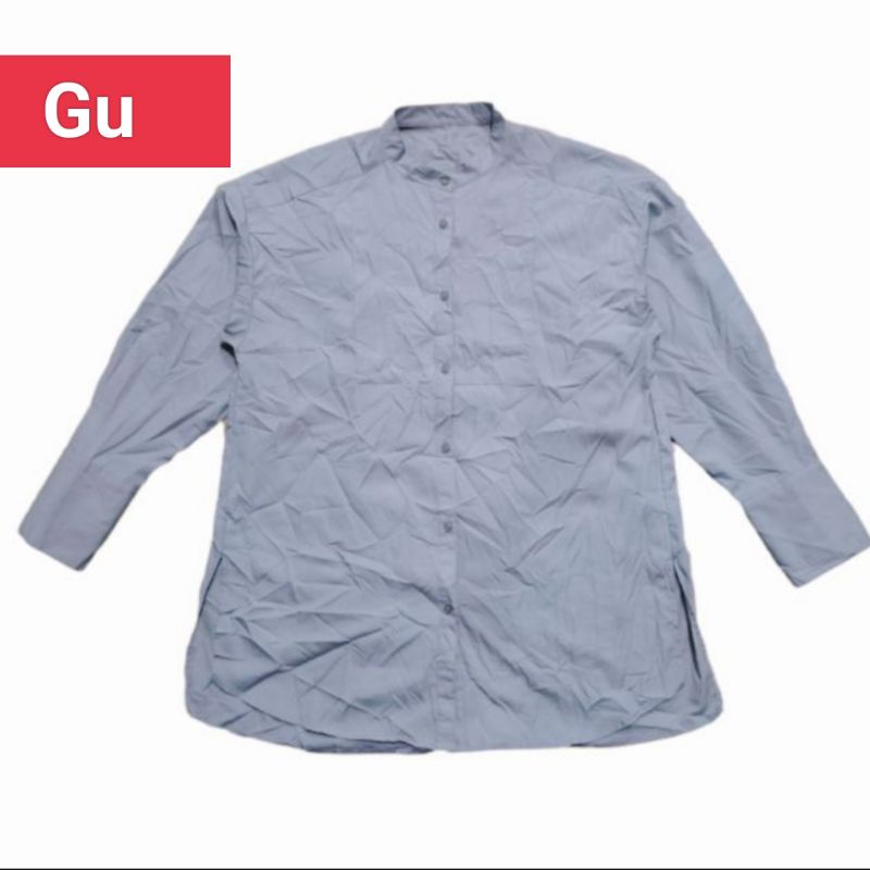 เชิ้ตคอจีน Gu oversize (S)