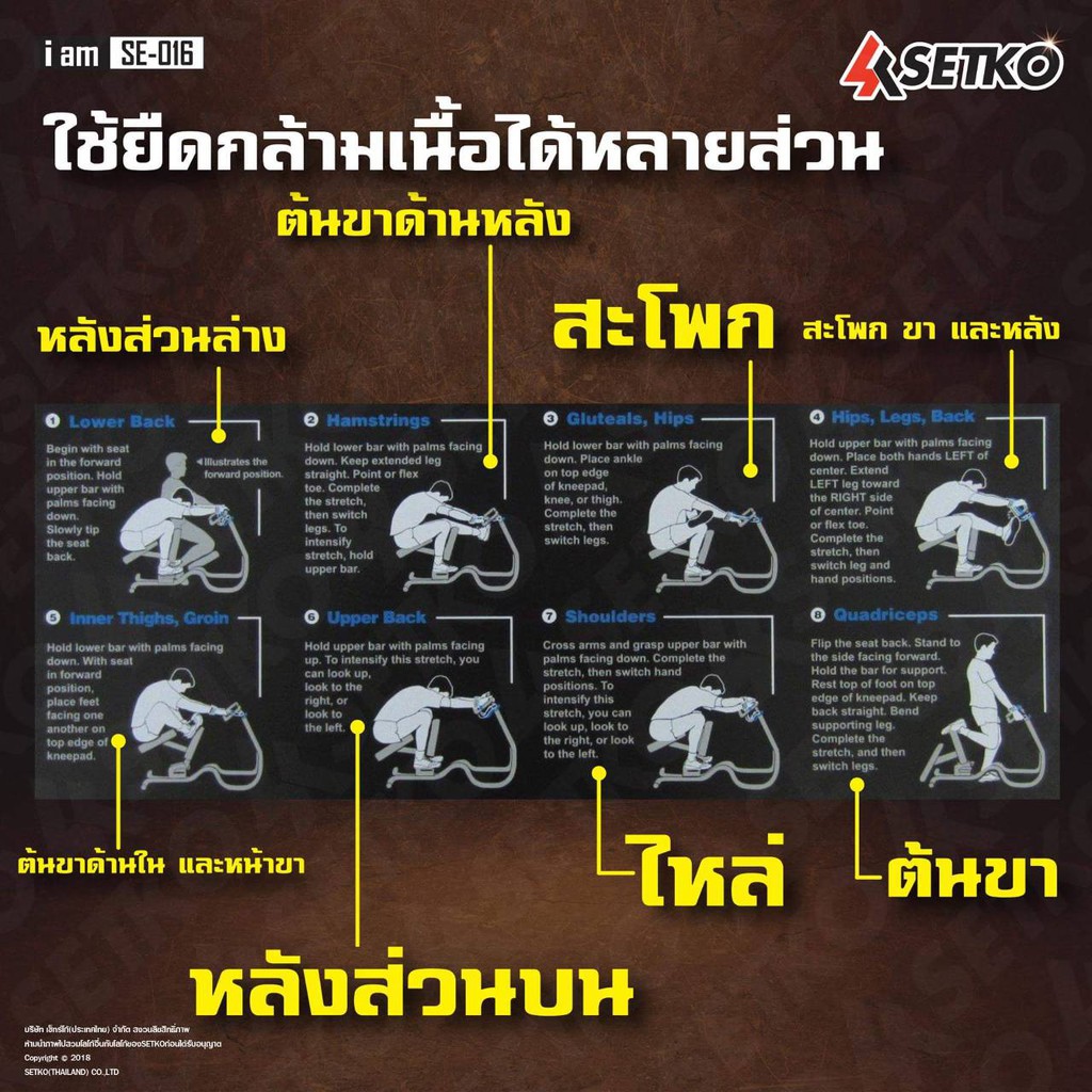 แถมฟรี...!!! สายรัดข้อมือเซฟตี้ Stretching ม้าโยก บริหารยืดเหยีด กล้ามเนื้อ ม้าโยก บริหารยืดเหยีด กล้ามเนื้อ คลายเส้น
