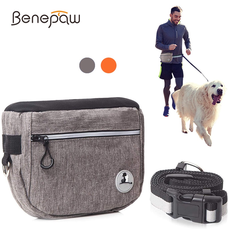 Benepaw กระเป๋าคาดเอว กันน้ํา สะท้อนแสง ความจุขนาดใหญ่ ทนทาน สําหรับฝึกสัตว์เลี้ยง สุนัข