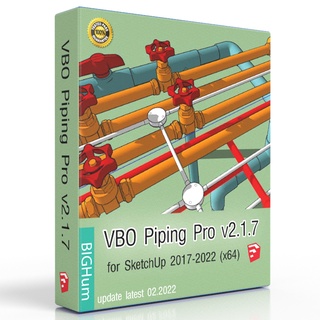 VBO Piping Pro v2.1.7 for Sketchup ปลั๊กอินสร้างระบบท่อ สำหรับ Sketchup