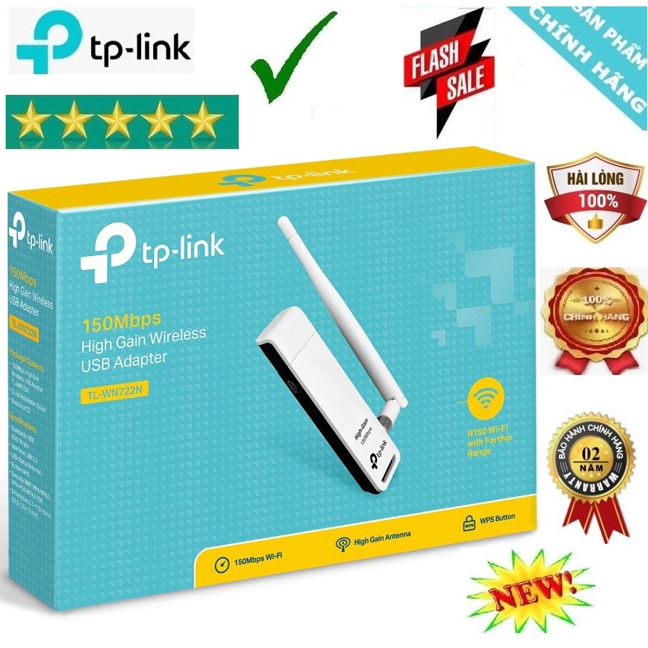 TPLink TL-WN722N WiFi Receiver N มาตรฐาน 150Mbps