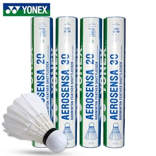 Y0nex ลูกขนไก ่ แบดมินตัน Goose Feather การแข ่ งขันลูกขนไก ่ AS40 AS50 30 05 09 12 ชิ ้ น