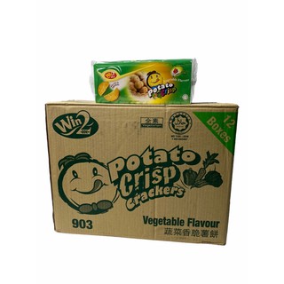 POTATO  CRISP CRACKERS  vegetables  Flavor  600g win2,สีเขียว 1ลัง/บรรจุ 12 กล่อง ราคาส่ง ยกลัง สินค้าพร้อมส่ง!!