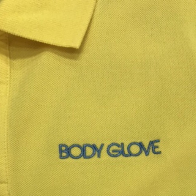 เสื้อโปโล แท้ Body Glove ชาย ไซส์ S มือสองสภาพดีสีเหลือง