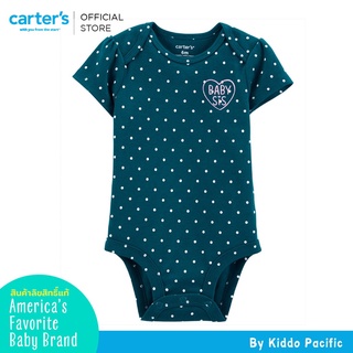 Carters Girl SloganBS BlueDot Bodysuit เสื้อผ้าเด็ก บอดี้สูทแขนสั้น 1 ชิ้น