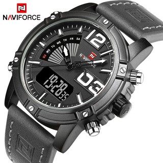 NAVIFORCE นาฬิกาควอตซ์อนาล็อก บอกวันที่ กันน้ำ สไตล์แฟชั่น สำหรับผู้ชาย