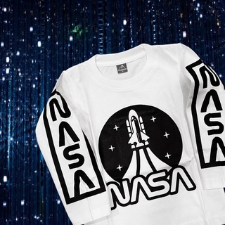 #เสื้อเด็ก rocket #Nasa  แขนยาว สกรีนด้านหน้าลายจรวด #เสื้อผ้าเด็ก