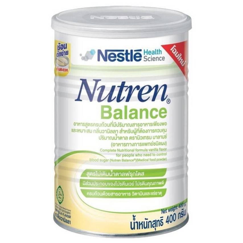 NUTREN BALANCE 400gนิวเทรน บาลานซ์ อาหารทางการแพทย์สำหรับผู้ที่ต้องการควบคุมน้ำตาล 400g
