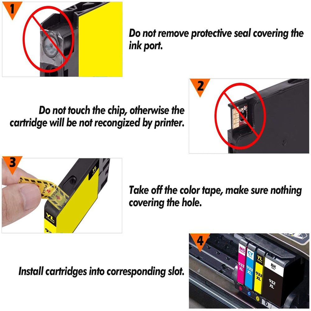 HP 932 HP 932 หมึก 932XL 933XL หมึก HP932XL HP933XL ตลับหมึกเข้ากันได้สำหรับ HP 6100 6600 6700 7110 7610 7612 7510 7512 - รูปที่ 7