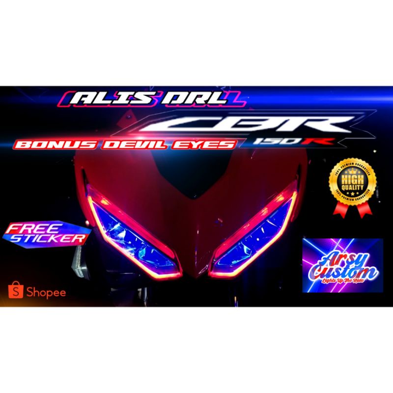 โคมไฟคิ้ว CBR 150R 2017 2018 2019 Bonus Devil Eyes โคมไฟคิ้วไฟหน้า Devil Eyes