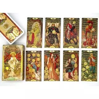 ไพ่ต์ทาโร่ต์ ชุด 78 ใบ Golden Art Novveau Tarot