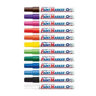 Artline EK-400 ปากกาเพ้นท์ Paint Marker อาร์ทไลน์ สีน้ำมั หัวกลม