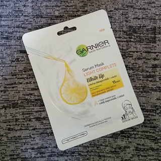 การ์นิเย่ สกิน แนทเชอรัลส์ เซรั่มมาส์ก ไลท์ คอมพลีท ไวท์ อัพ Garnier Skin Natural Serum Mask Light Complete White Up