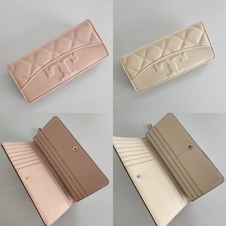 🎀 (สด-ผ่อน) กระเป๋าสตางค์ทอรี่ สี classic Taupe 75353 TORY BURCH SAVANNAH SLIM ENVELOPE WALLET