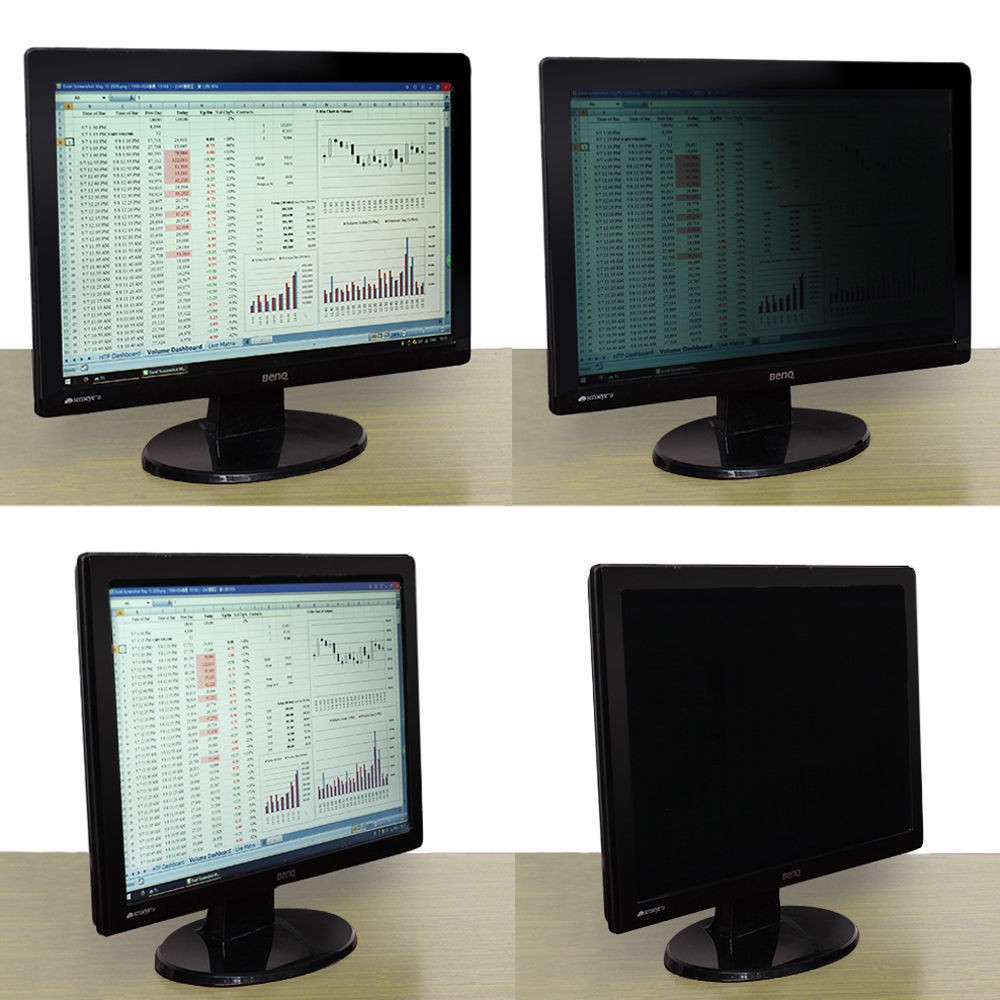 Privacy Screen Filter Protector Film 19/" For Widescreen Desktop Computer Monitor