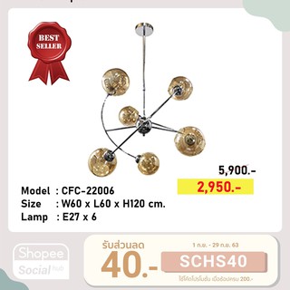 HL-22006 โคมไฟติดเพดาน LED#ฟรีหลอด#