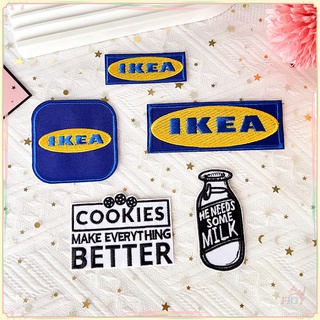 ♚ Ikea - แผ่นแพทช์เหล็ก สําหรับทําคุกกี้ ♚ แผ่นแพทช์รีดนม DIY 1 ชิ้น