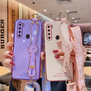 เคสโทรศัพท์มือถือ พร้อมสายคล้องคอ และสายคล้องข้อมือ หรูหรา สําหรับ  Xiaomi Redmi Note 8 7 5 Pro Redmi 8A 7 7A 8 5 Plus Mi 8 SE 8 Lite CC9e CC9 Pro