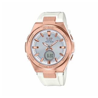 Baby-G นาฬิกาข้อมือผู้หญิง Baby-G G-MS Silver Dial White รุ่น MSG-S200G-7ADR