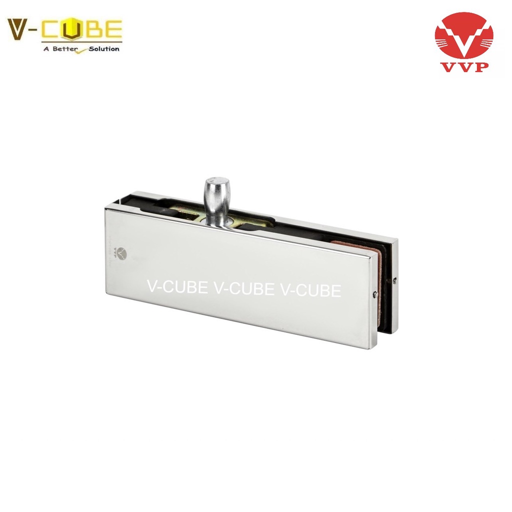 FT30 ตัวหนีบช่องแสงบน-สีสแตนเลส -สำหรับประตูกระจกบานเปลือย FT30-PS แบรนด์ VVP(วีวีพี)