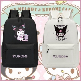 ♔กระเป๋าคุโรมิ♔Kuromi กระเป๋าเป้สะพายหลัง ลายการ์ตูนน่ารัก สไตล์ญี่ปุ่น ฮาราจูกุ สําหรับเด็กผู้หญิง