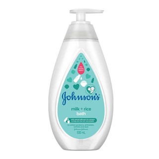 Johnsons จอห์นสัน สบู่เหลวอาบน้ำ มิลค์ + ไรซ์ บาธ 500 มล.