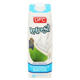 🔥แนะนำ!! ยูเอฟซี รีเฟรช น้ำมะพร้าว 100% 1 ลิตร UFC Refresh 100% Natural Coconut Water 1L