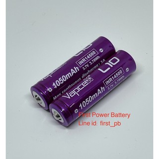 Vapcell L10 INR14500 AA 1050mAh 3.7V ของแท้ รุ่นหัวนูนเหมาะสำหรับไฟฉาย