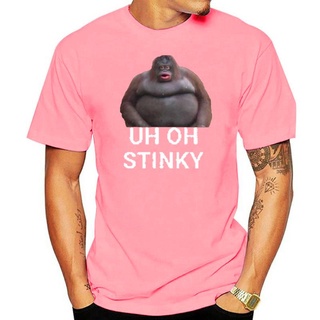 เสื้อผ้าผชเสื้อยืด พิมพ์ลาย Uh Oh Stinky Poop Dank Memes Le Monke สําหรับผู้ชายS-5XL