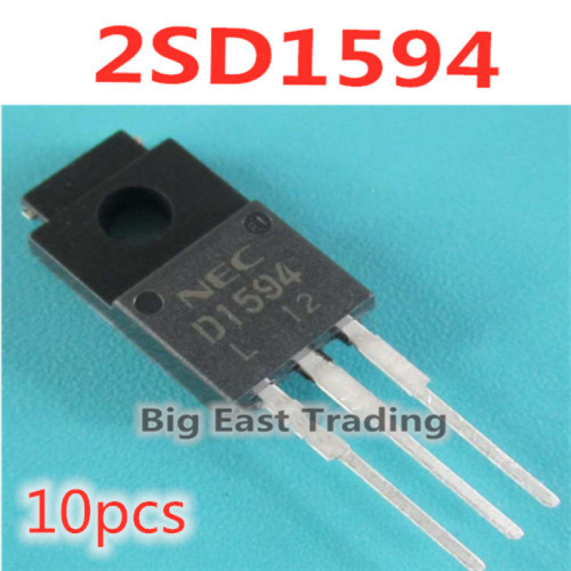 10 ชิ้น 2SD1594 D1594 TO-220F 100V 6A