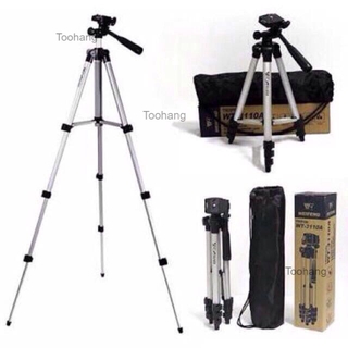 ขาตั้งกล้องพร้อมส่งจากไทยขาตั้งกล้องเเละมือถือได้ทุกรุ่น TRIPOD TF-3110 เเถมฟรีหัวหนีบมือถือฟรี พร้อมซองใส่ขาตั้งอย่างดี