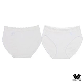 Wacoal Surprise Panty กางเกงในใส่สบายวาโก้ รูปแบบ Bikini ขอบลูกไม้ แพ็ค 3 ชิ้น รุ่น WU1C35/WU1T35 สีเบจ-ดำ-ครีม (CR)