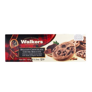 วอล์คเกอร์สบิสกิตช็อกโกแลตชังค์ 150กรัม Walker Biscuits Chocolate Chunk 150g.