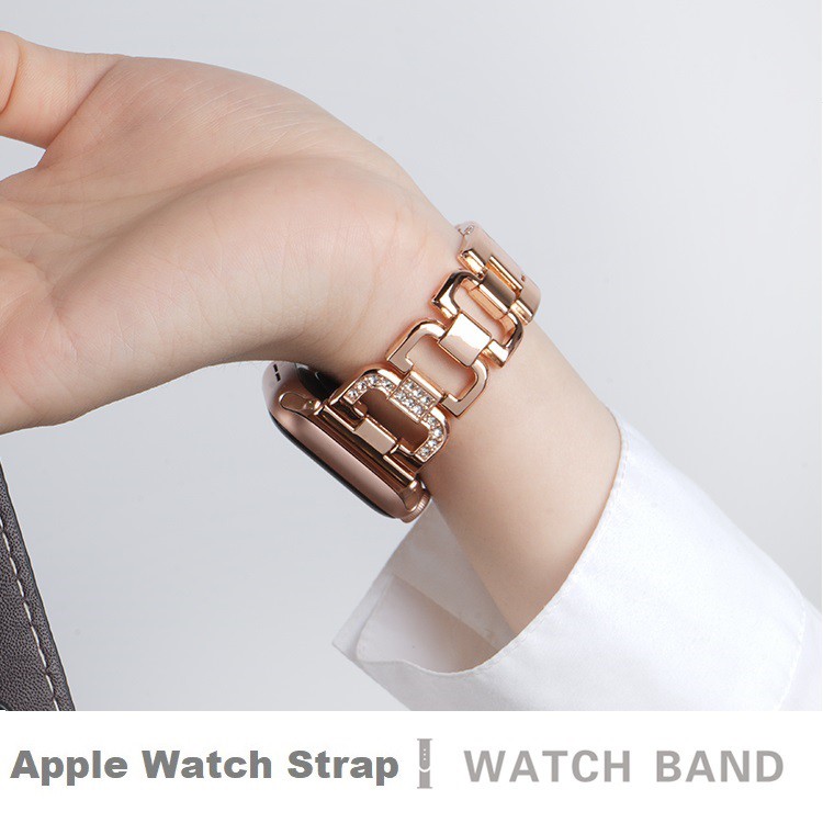 สายนาฬิกาข้อมือสแตนเลสสําหรับ Apple Watch Series 5 4 3 2 1 Band Iwatch 38 / 40 มม . 42 / 44 มม .