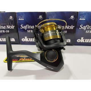 Okuma Safina Noir SFR-10 รอกสปินนิ่งตัวเล็กจิ๋ว เบอร์500  🔹4+1BB 🔹รอบ 5.0:1