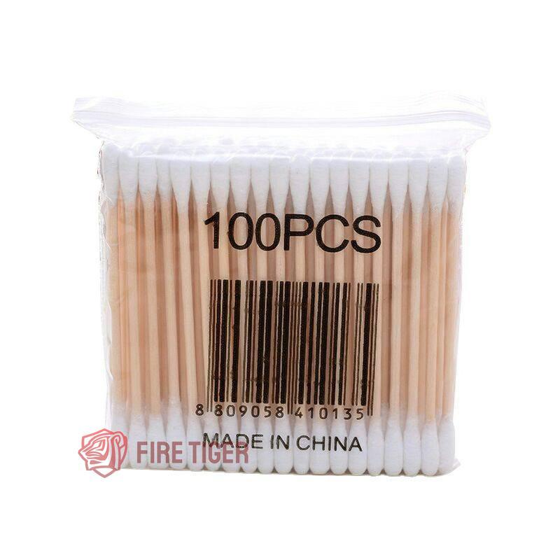 คอตตอนบัด 100 ก้าน (แพ็คเดี่ยว) Cotton buds สำลีปั่นหู สำลีไม้ สำลีก้าน สำลีเช็ดเครื่องสำอาง ft99