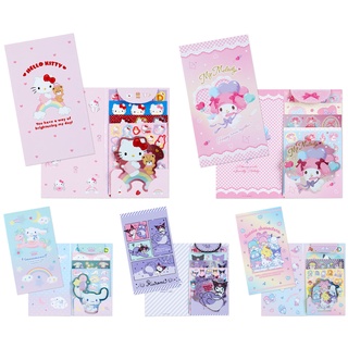 Sanrio สติกเกอร์ ลายการ์ตูนเด็กผู้หญิงน่ารัก มีกาวในตัว กันน้ํา สําหรับตกแต่งสมุดภาพ diyHelloKitty  Melody  Kuromi  Cinnamoroll  LittleTwinStars  Pochacco  PompomPurin  BADBADTZ-MARU  Tuxedo Sam  Kero Kero Keroppi