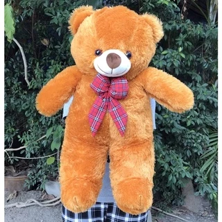 ตุ๊กตาหมีปุย โบว์ลายสก๊อตแดง ขนนุ่มน่ากอด มี3ขนาดให้เลือก18,26และ35นิ้ว หรือ 45,65และ90 cm