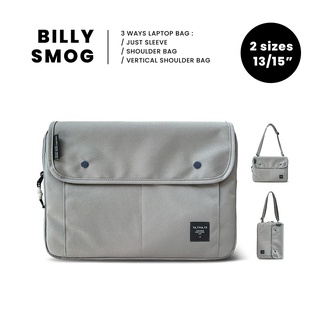 Billy relife smog laptop sleeve 13"/ 15" กระเป๋าใส่แลปทอป รุ่นบิลลี่ ไซส์สีเทาสี 13 นิ้ว และ 15 นิ้ว